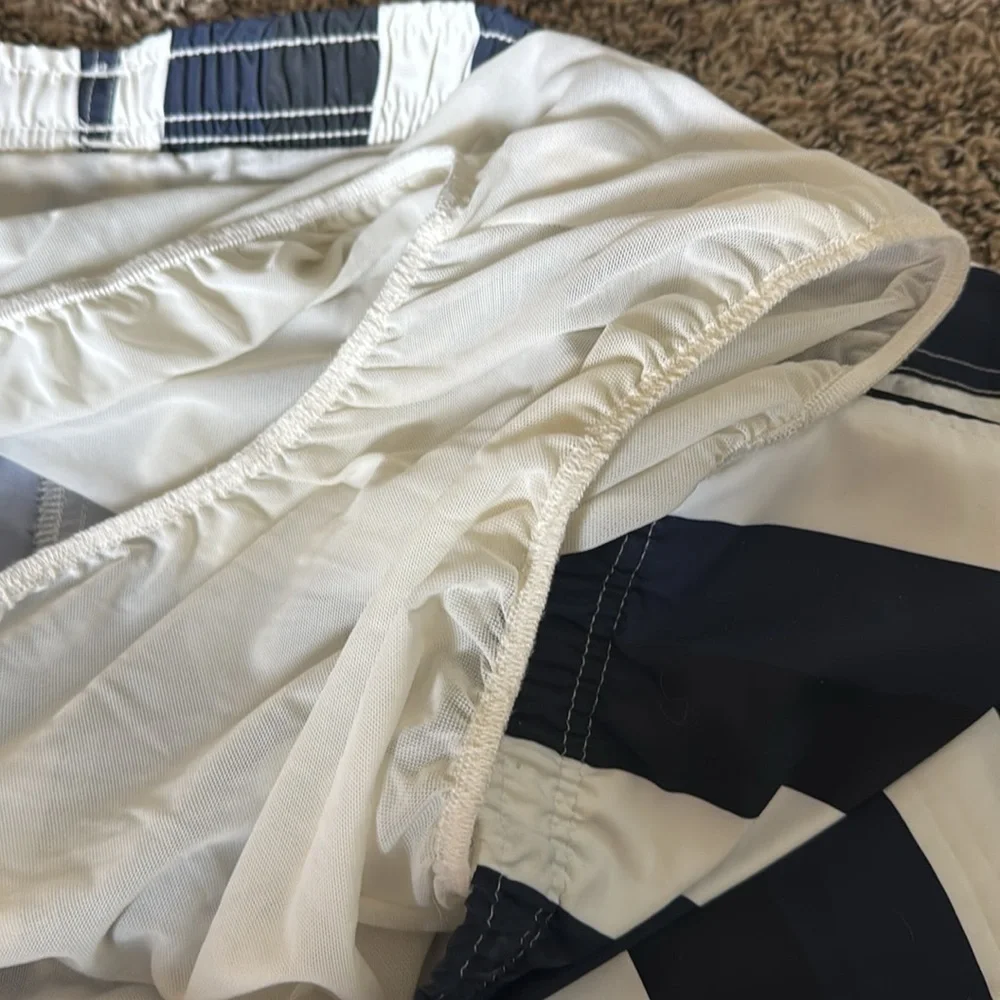 Bather‎ Men’s Striped Drawstring Swim Trunks